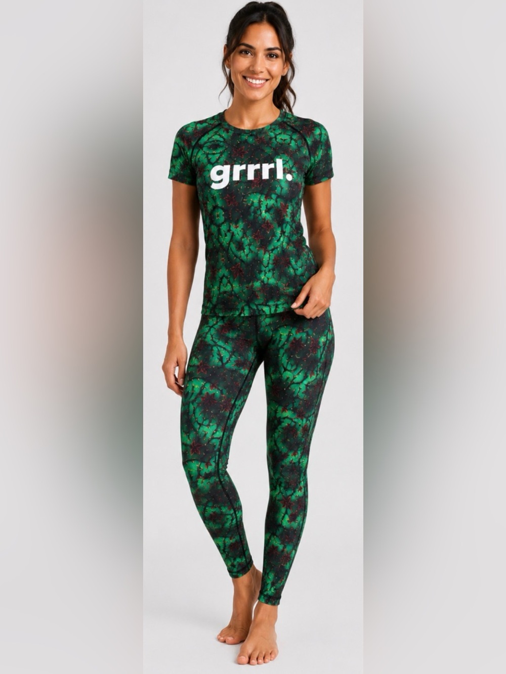 NWT Lot of 2x [Grrrl] SET of Next Level Athletic Rashie Top & Leggings Women’s S